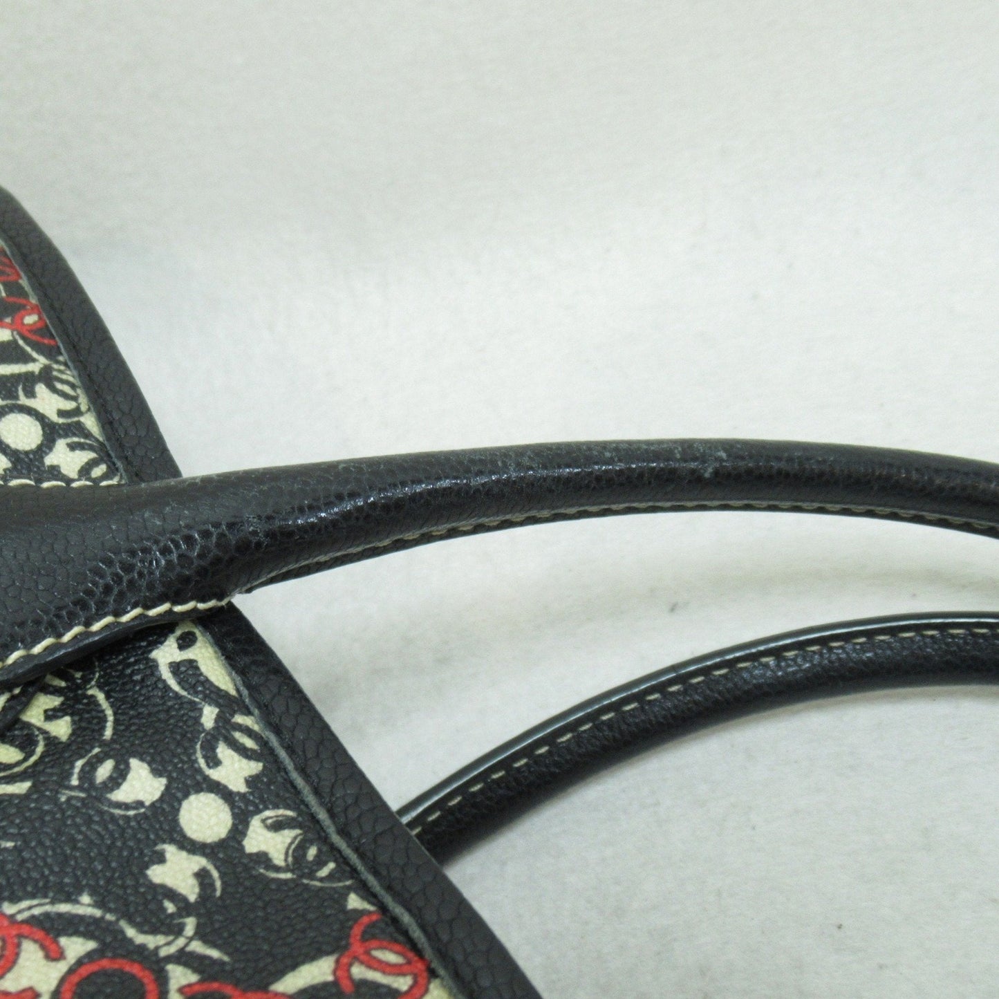 CHANEL Tote Bag Black PVC coated canvas A36181