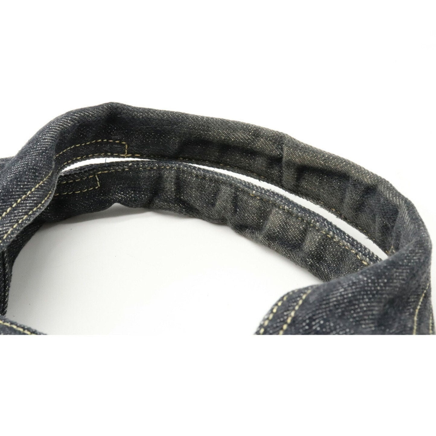 Chanel sparkling here mark tote bag handbag indigo blue dark A31984