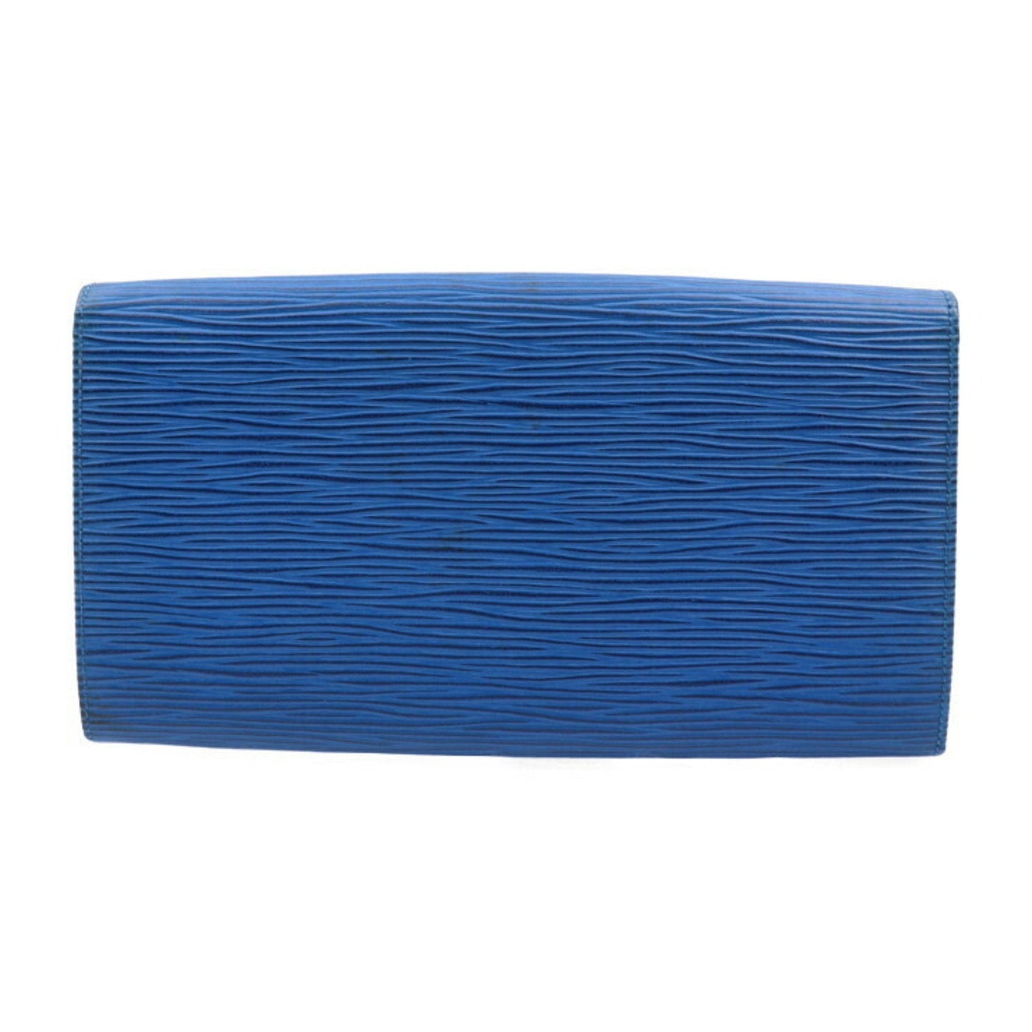 LOUIS VUITTON Pochette Portomone Cult Credit Long Wallet M63565 Epi Leather Toledo Blue Gold Hardware Old Snap Button Vintage
