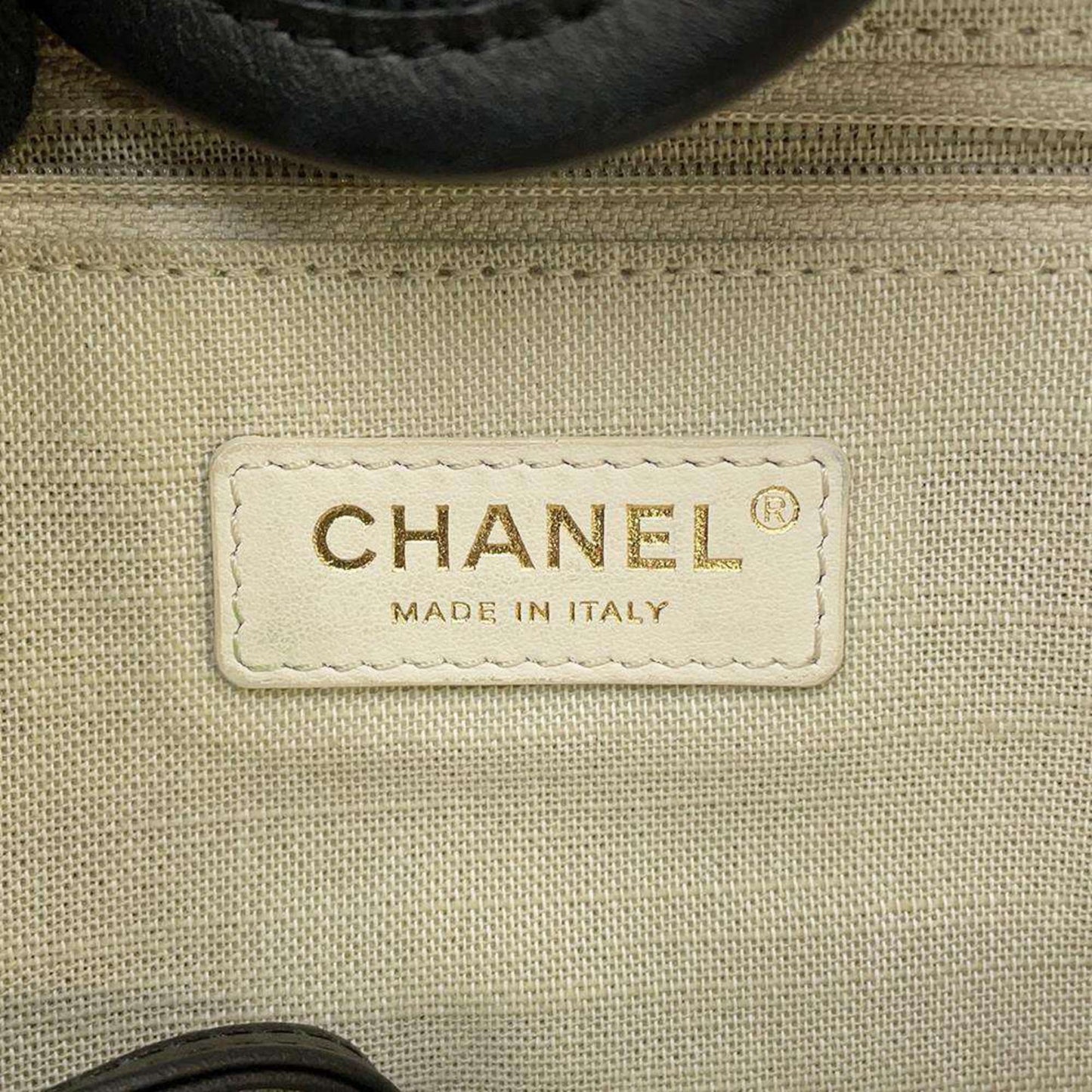 Chanel Tote Bag Deauville Coco Mark GM Canvas A66941 2way CHANEL Black