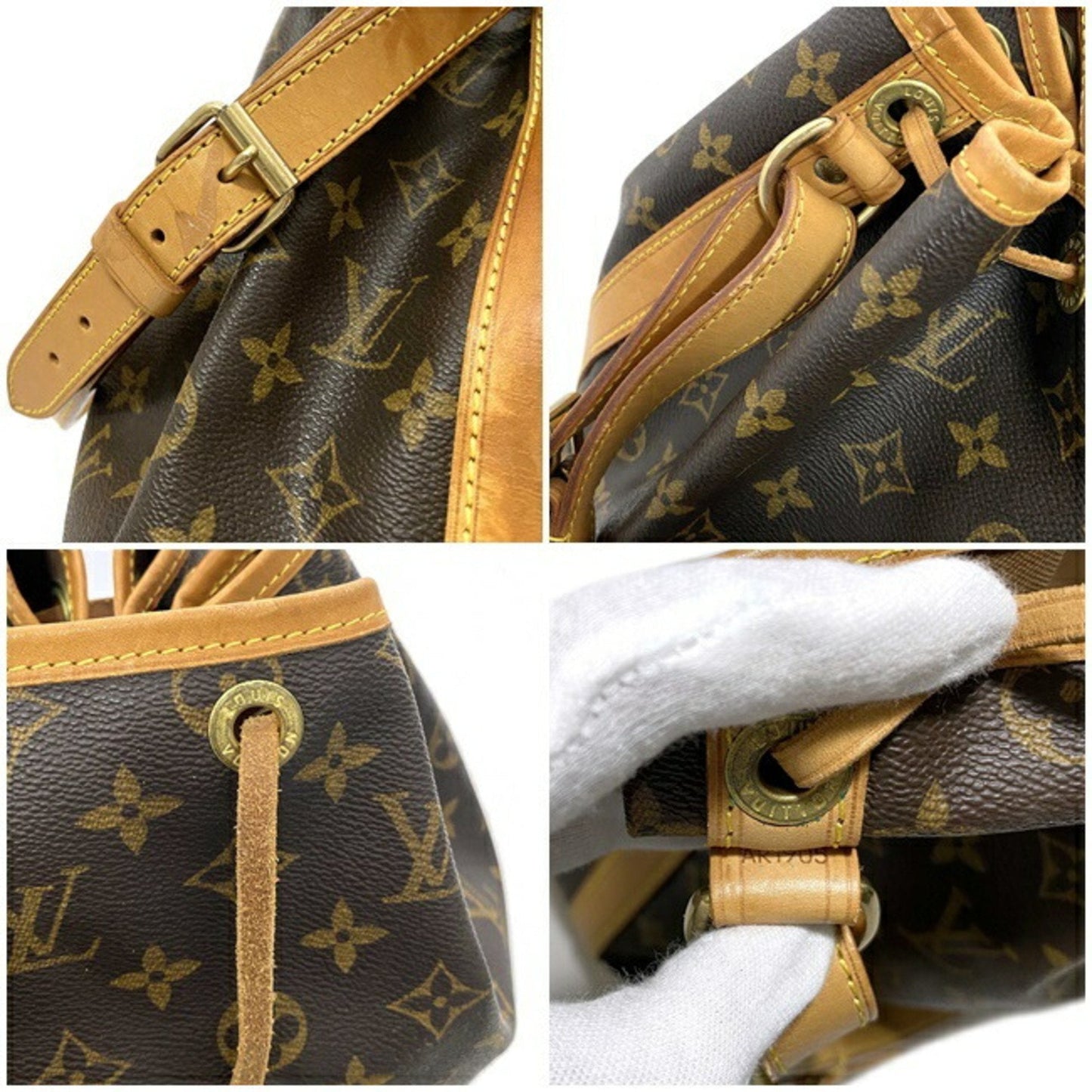Petit Noe Brown Monogram M42226 Canvas Nume AR1905 LOUIS VUITTON Shoulder Bag Ladies
