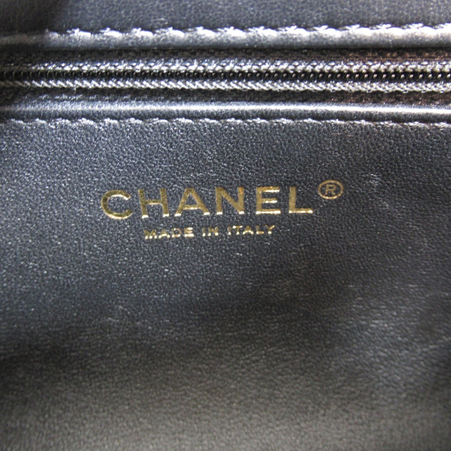CHANEL Mini Matelasse Chain Shoulder Bag Black Lambskin (sheep leather) AS3456