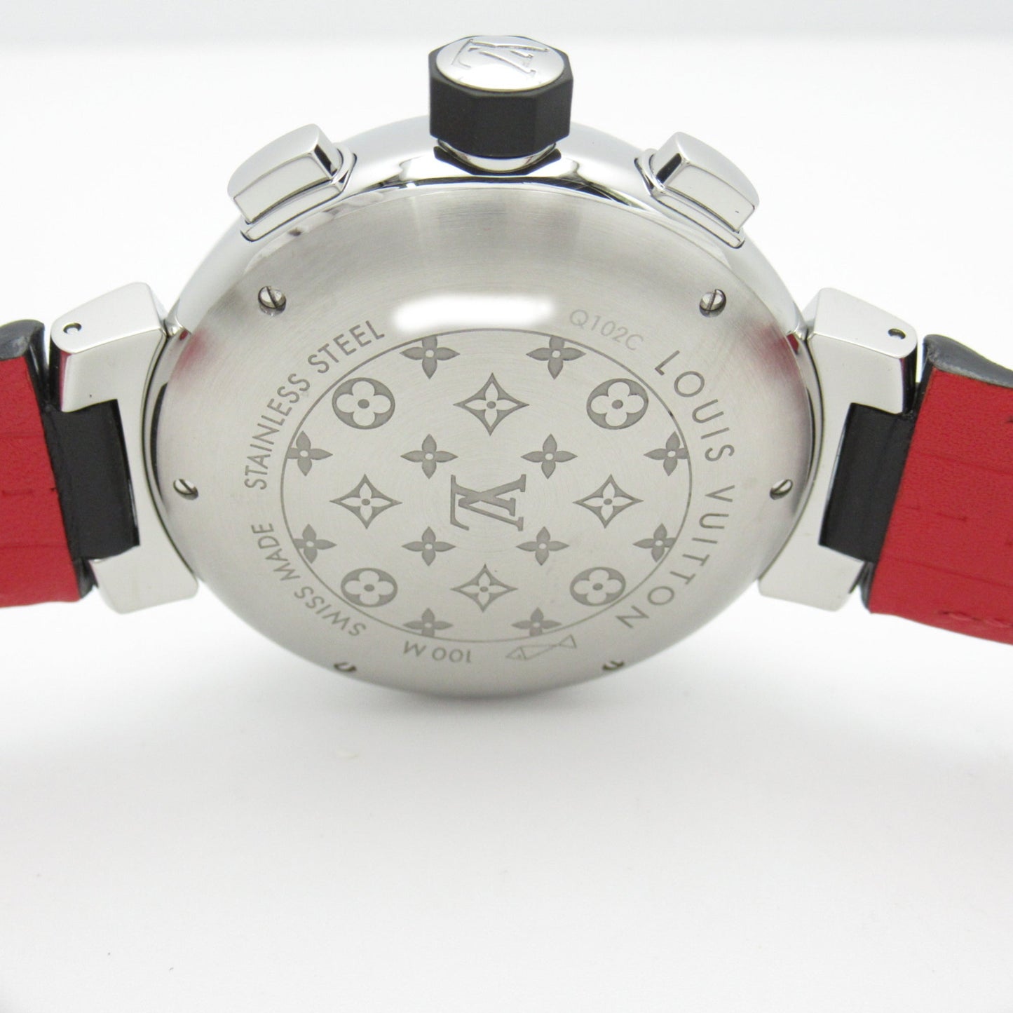 LOUIS VUITTON Tambour Voyage Chronograph Wrist Watch watch Wrist Watch Q102C Mechanical Automatic Gray Stainless Ste Q102C