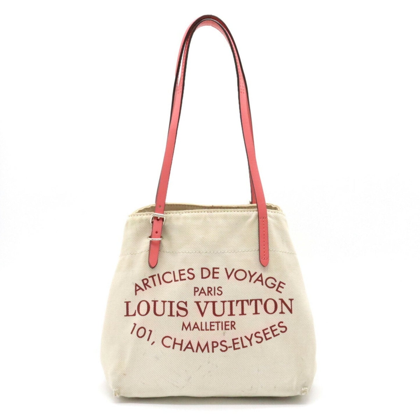 LOUIS VUITTON Summer Collection 2014 Hippo PM Tote Bag Shoulder Canvas Leather Corail Pink M94505