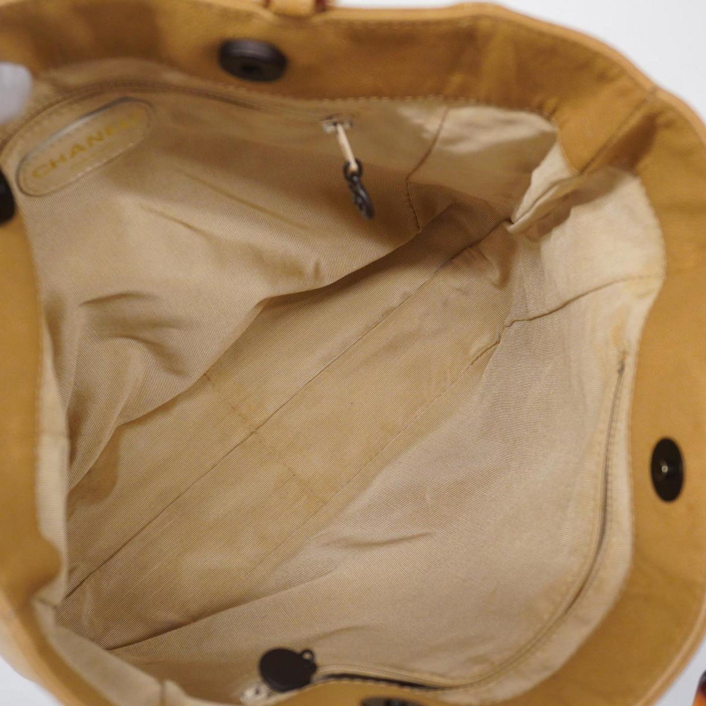 Chanel tote bag caviar skin beige ladies