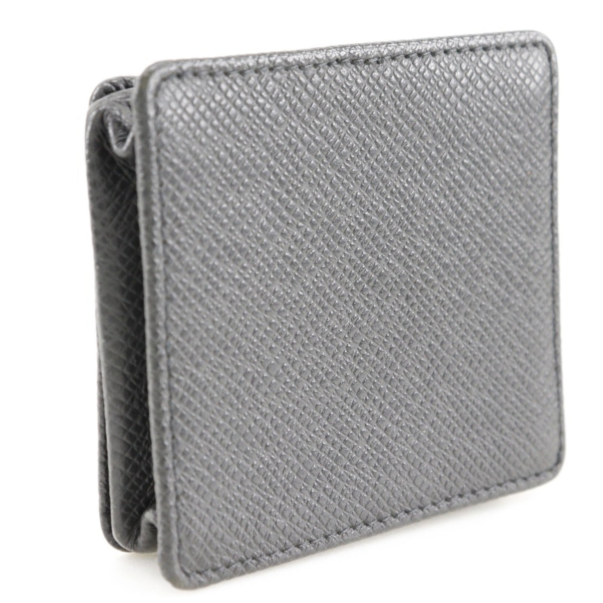 LOUIS VUITTON Portomone Boite Coin Case M30382 Taiga Ardoise Black TA1101 Men's