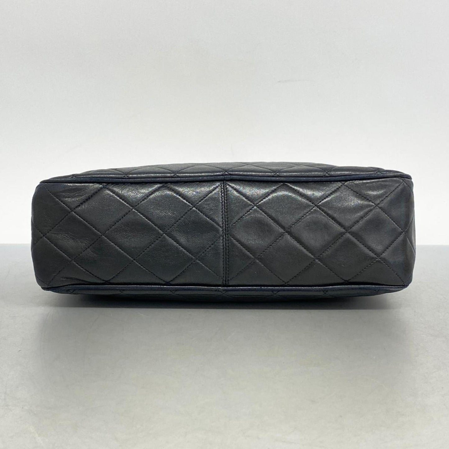 Chanel Shoulder Bag Matelasse Chain Lambskin Black Women's