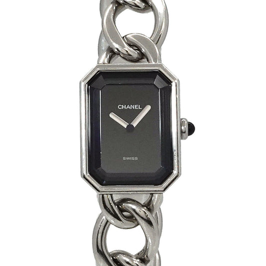 CHANEL Premiere L size H0452 Ladies watch Black quartz