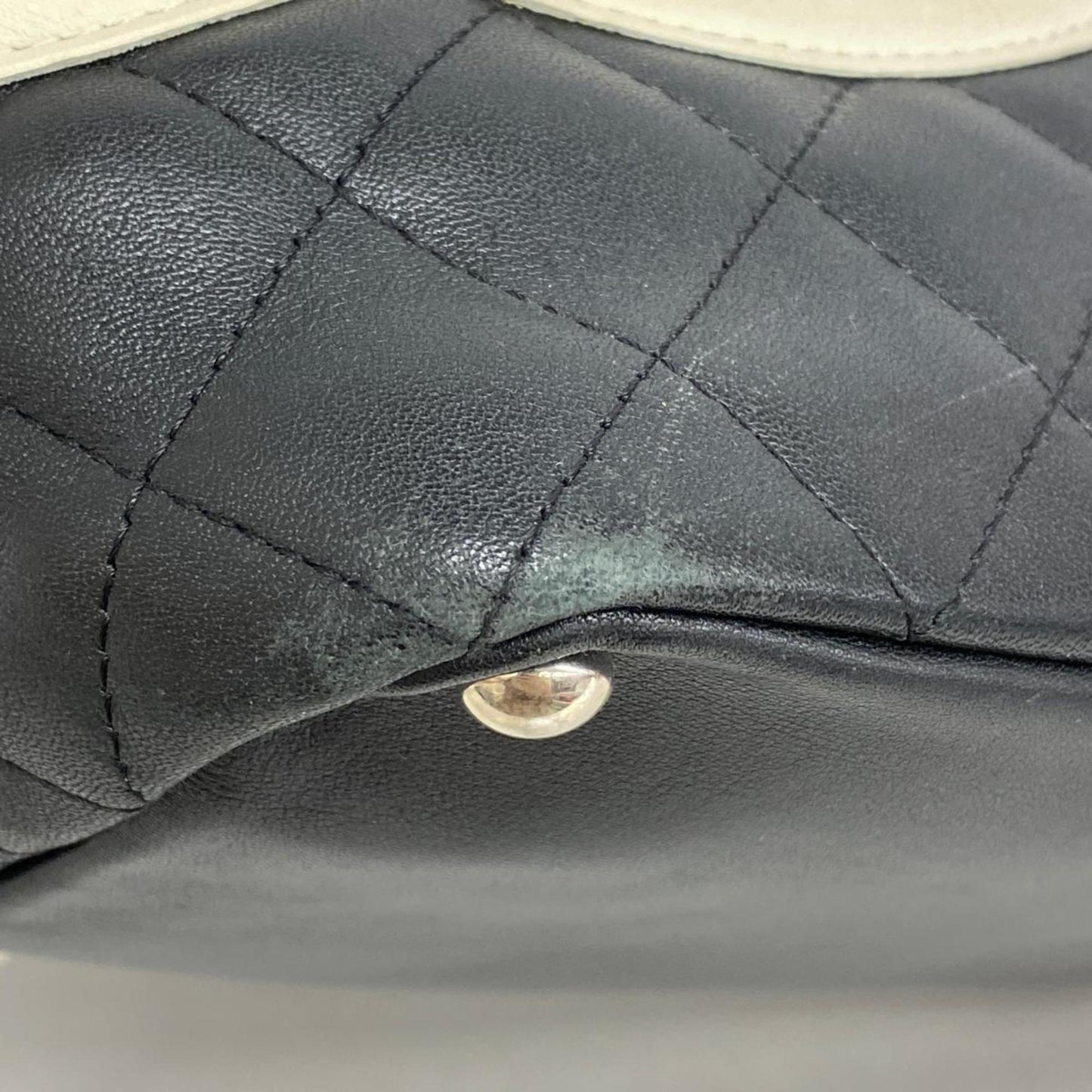 Chanel Tote Bag Cambon Lambskin Black Women's