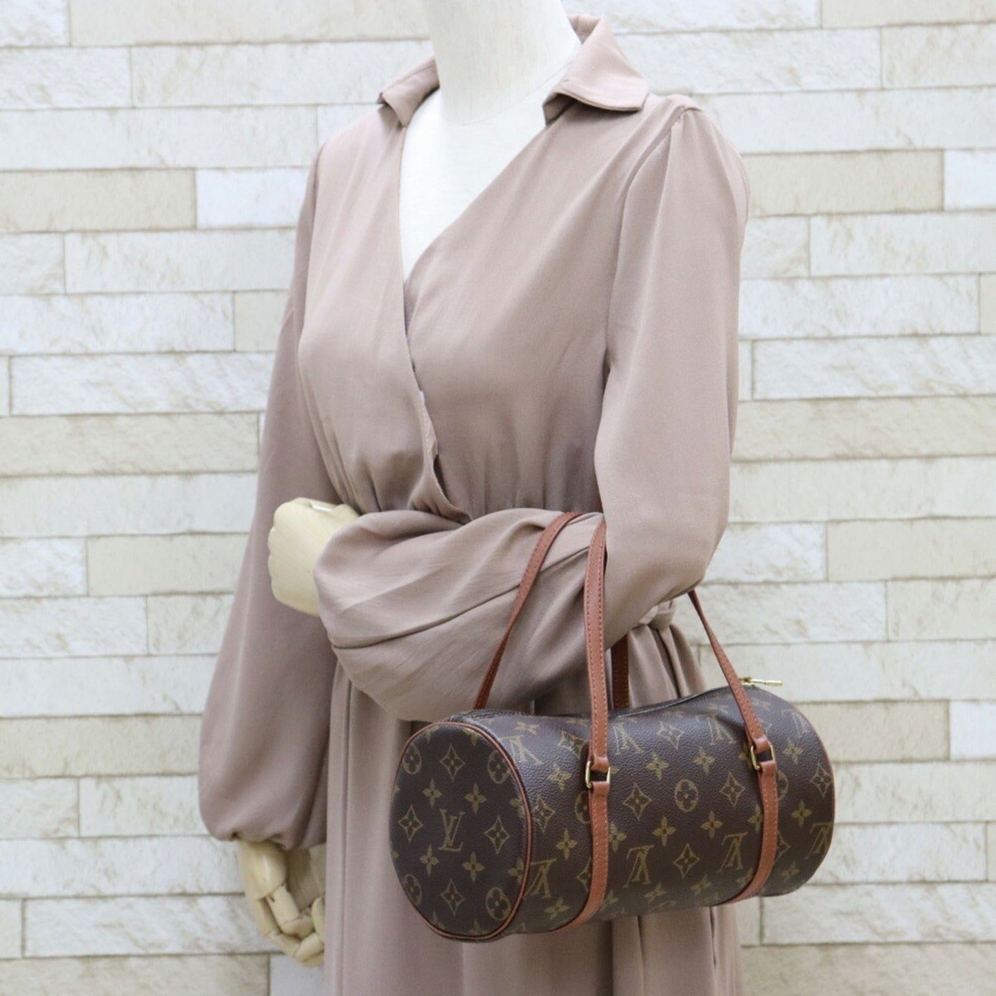 LOUIS VUITTON Shoulder Bag Brown Women's Monogram Canvas
