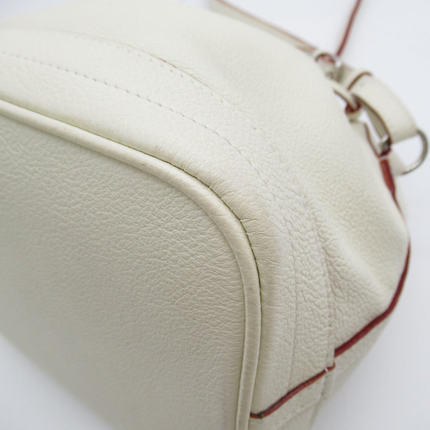 LOUIS VUITTON Noe BB Shoulder Bag White Blanc Suhali leather M42612