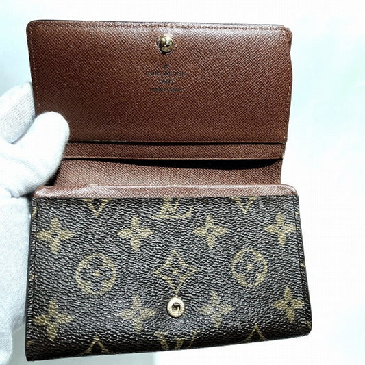 LOUIS VUITTON Monogram Portomone Vietresor M61730 Bifold Wallet Unisex