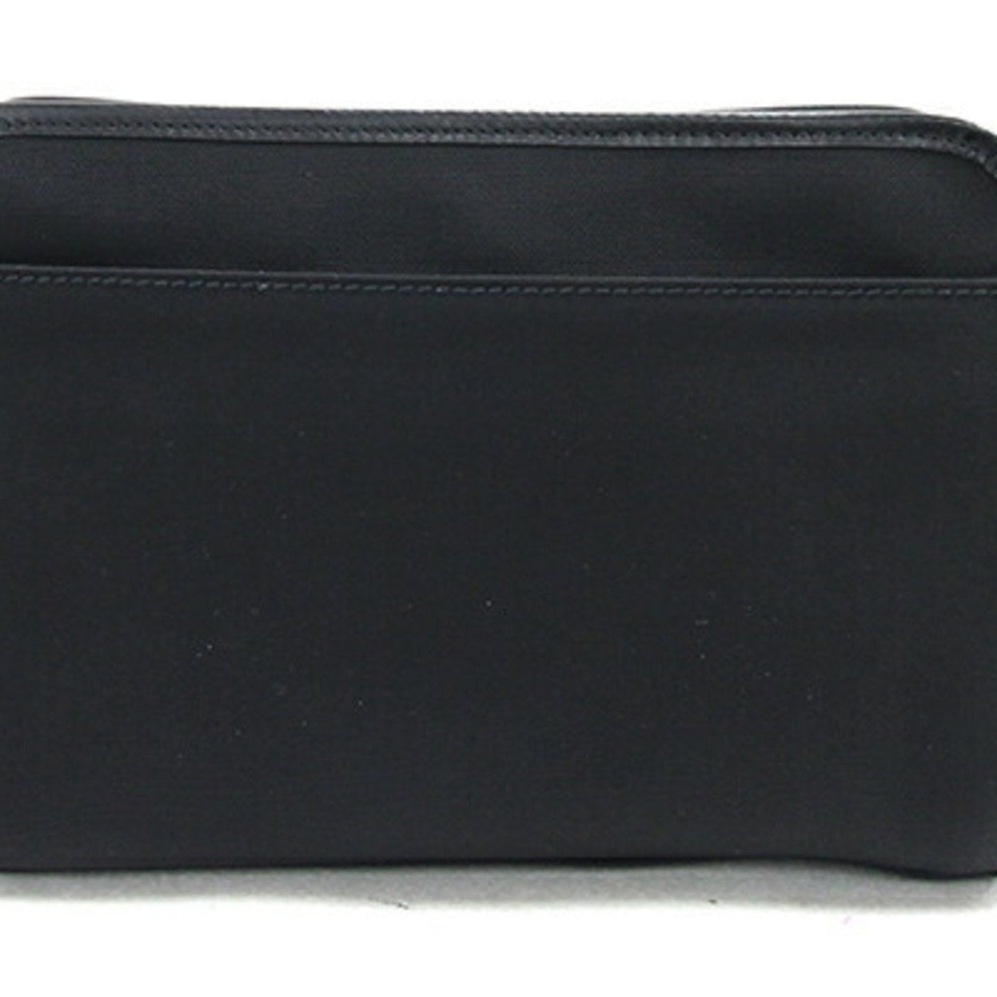 Gucci Black Nylon Canvas Leather Clutch Bag
