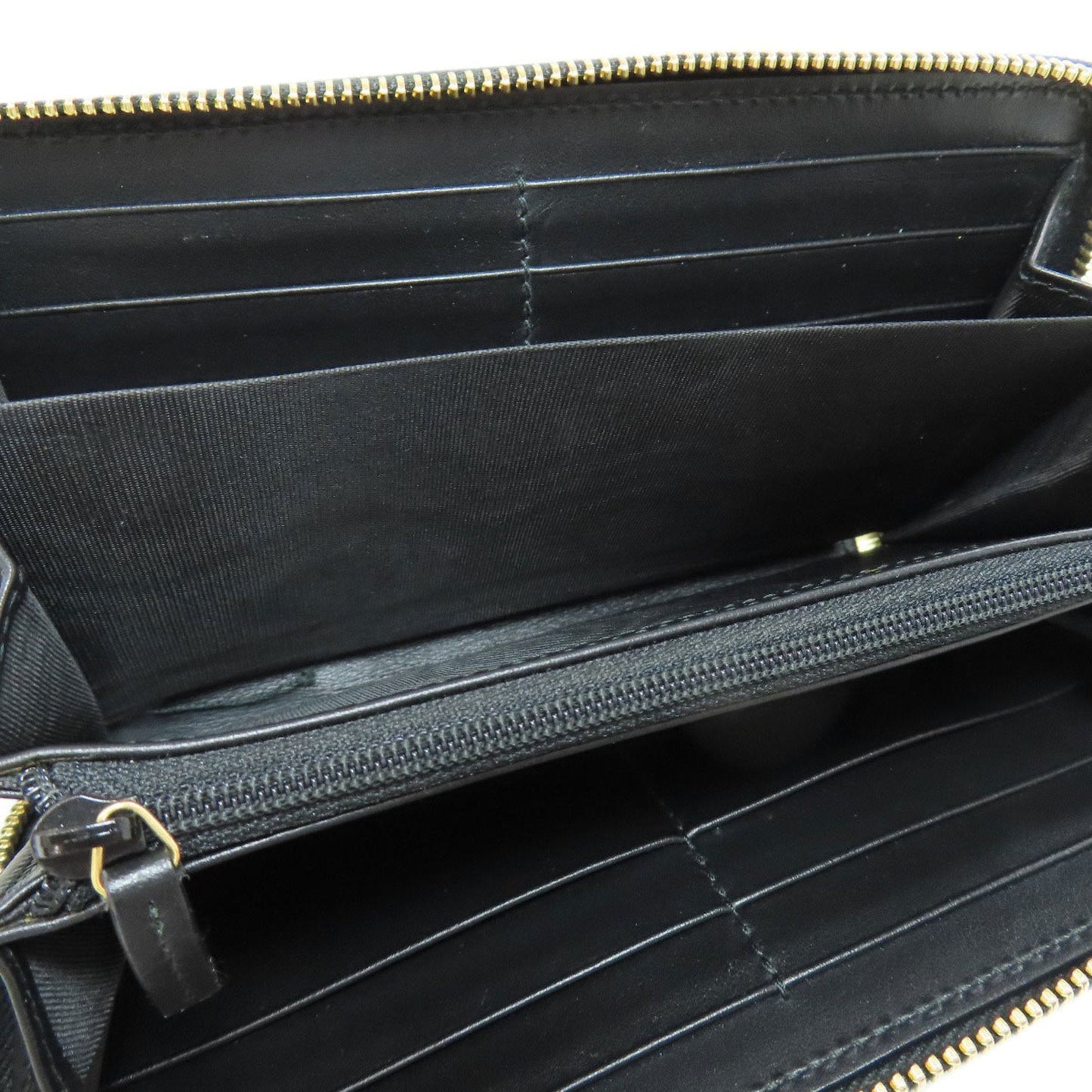 Gucci Black Leather Long Wallet (Bi-Fold)