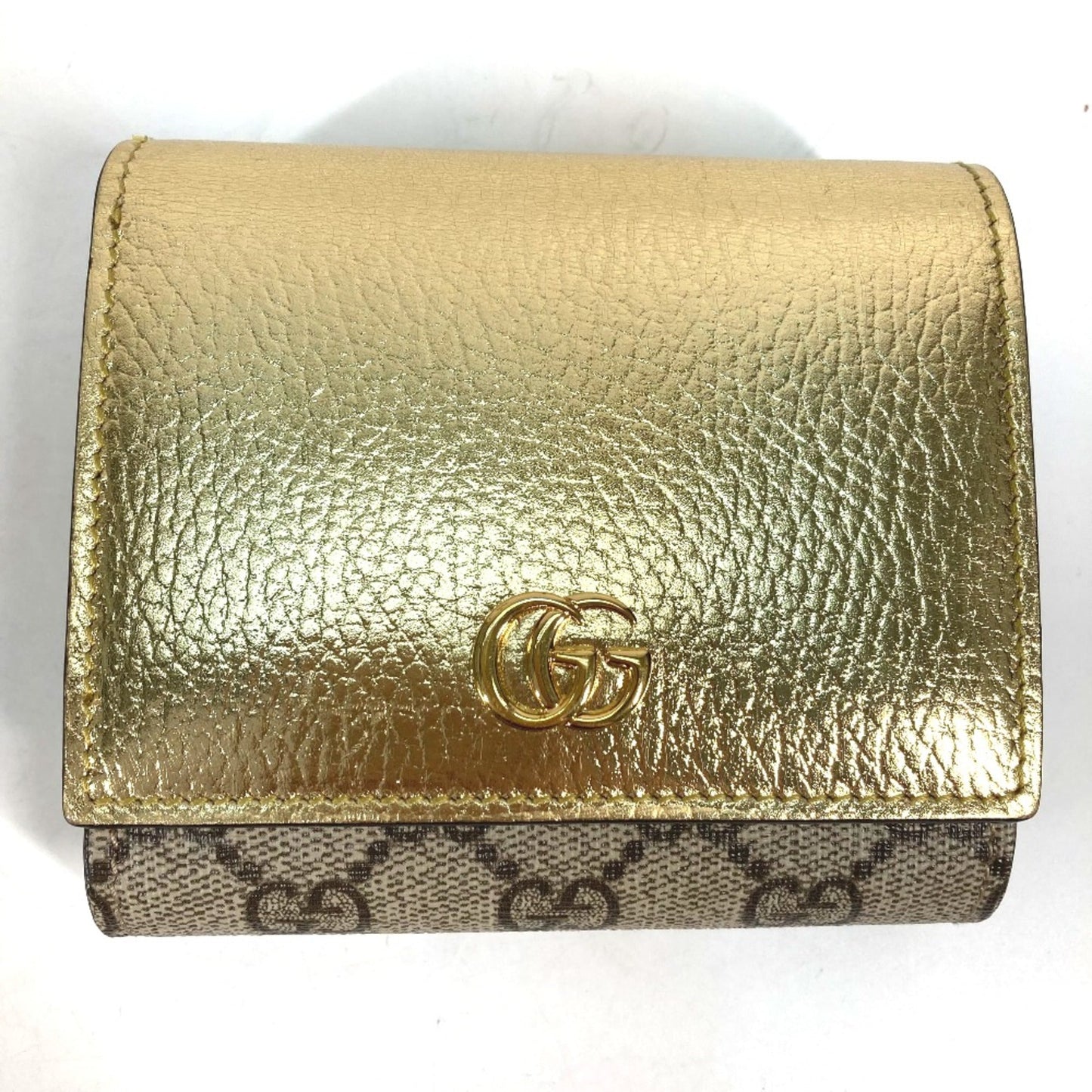 Gucci Gold Leather Wallet (Bi-Fold)