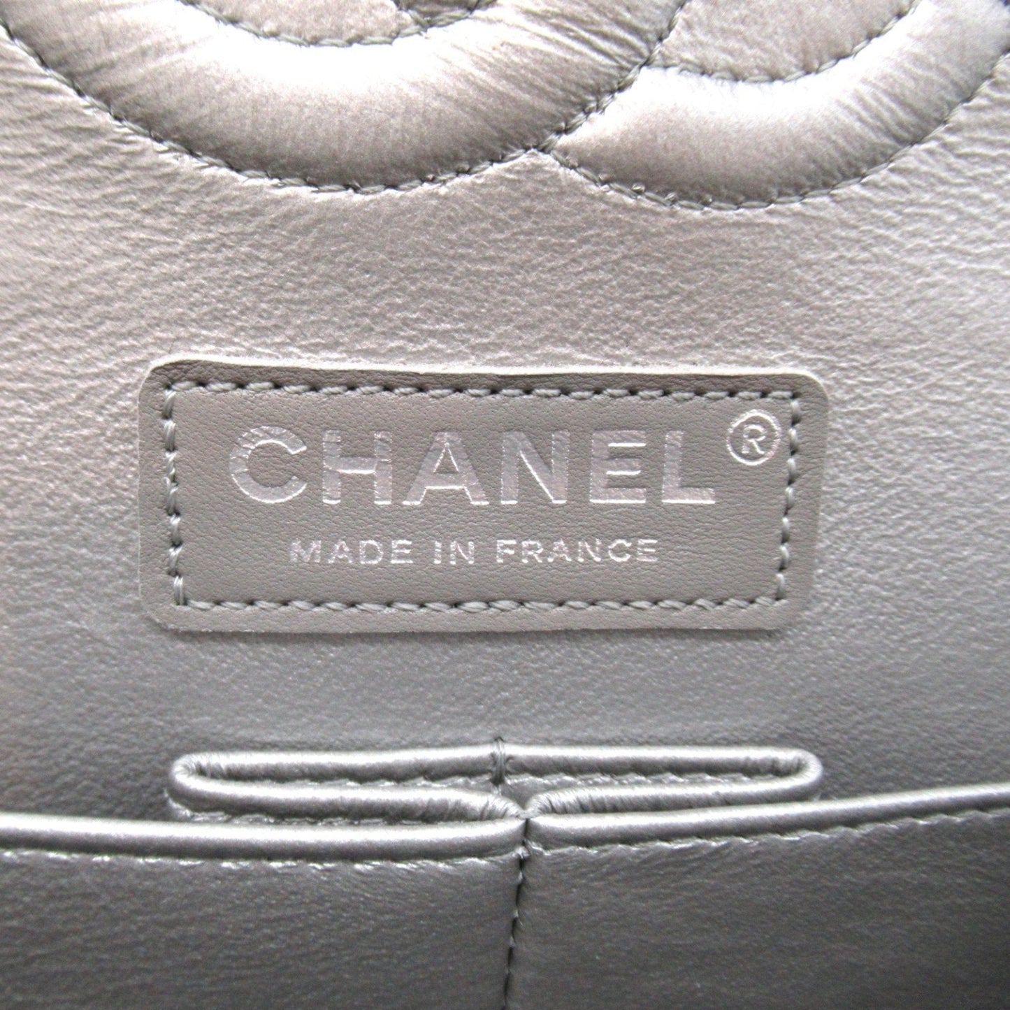 CHANEL V-stitched ChainShoulder Silver Caviar Skin (Grained Calf)