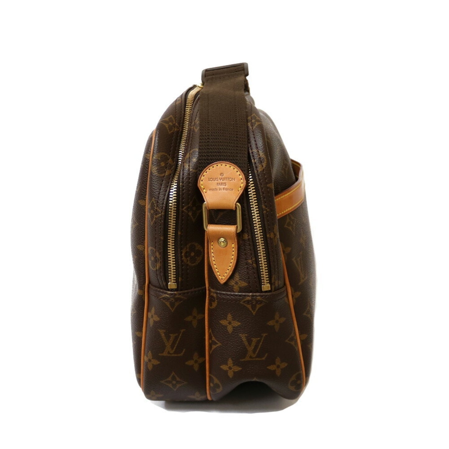 LOUIS VUITTON Shoulder Bag Monogram Reporter GM M45252 Brown Women's Canvas