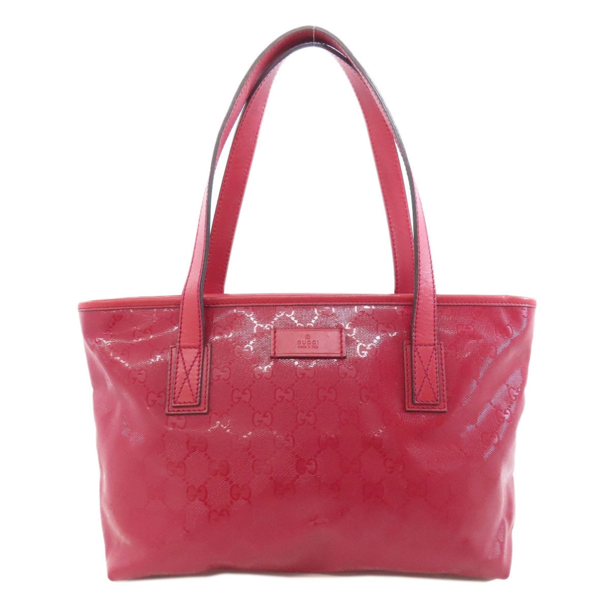 Gucci Red Color Pvc Tote Bag ()