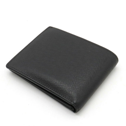 LOUIS VUITTON Taiga Portefeuille Amerigo NM Bifold Wallet Leather Ardoise Black Men's M62045