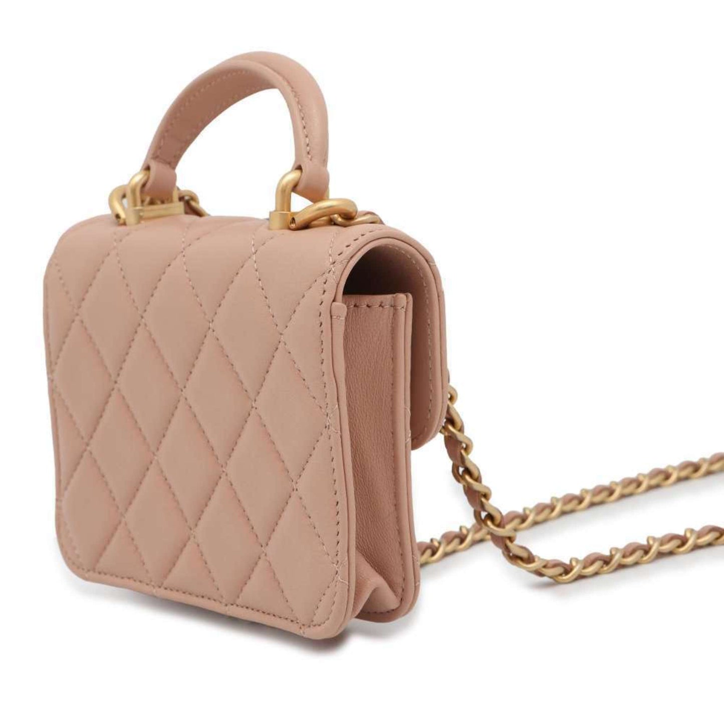 Chanel Chain Shoulder Bag Matelasse Coco Mark Lambskin AP2200 CHANEL Pochette