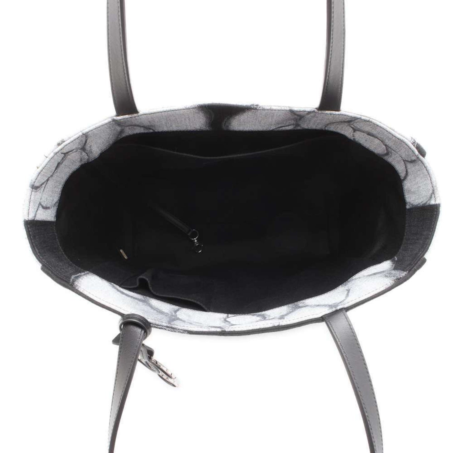 Chanel Tote Bag Camellia Print Coco Mark Medium Canvas A91421 CHANEL Black