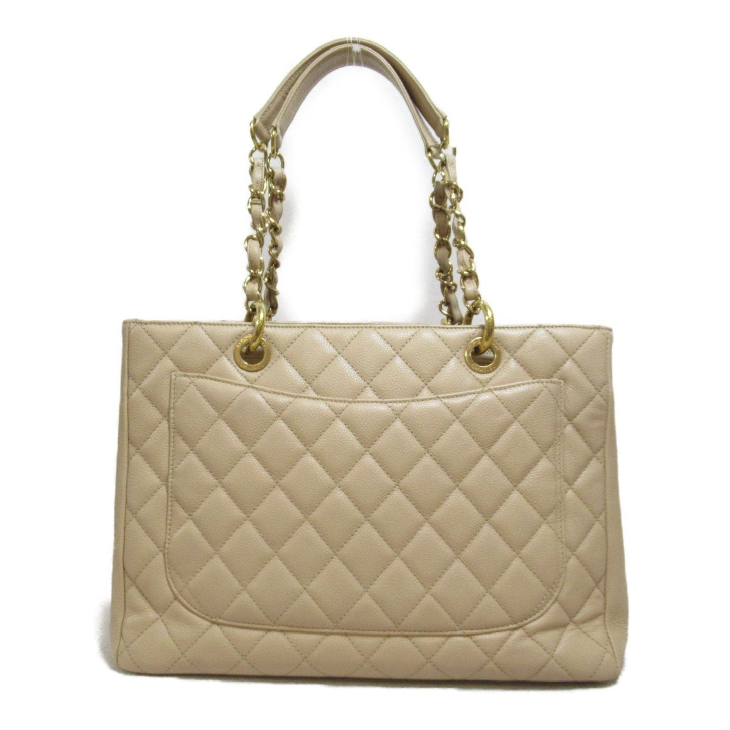 Chanel CHANEL GST Bag Caviar Skin (Grained Calf) Women's Beige