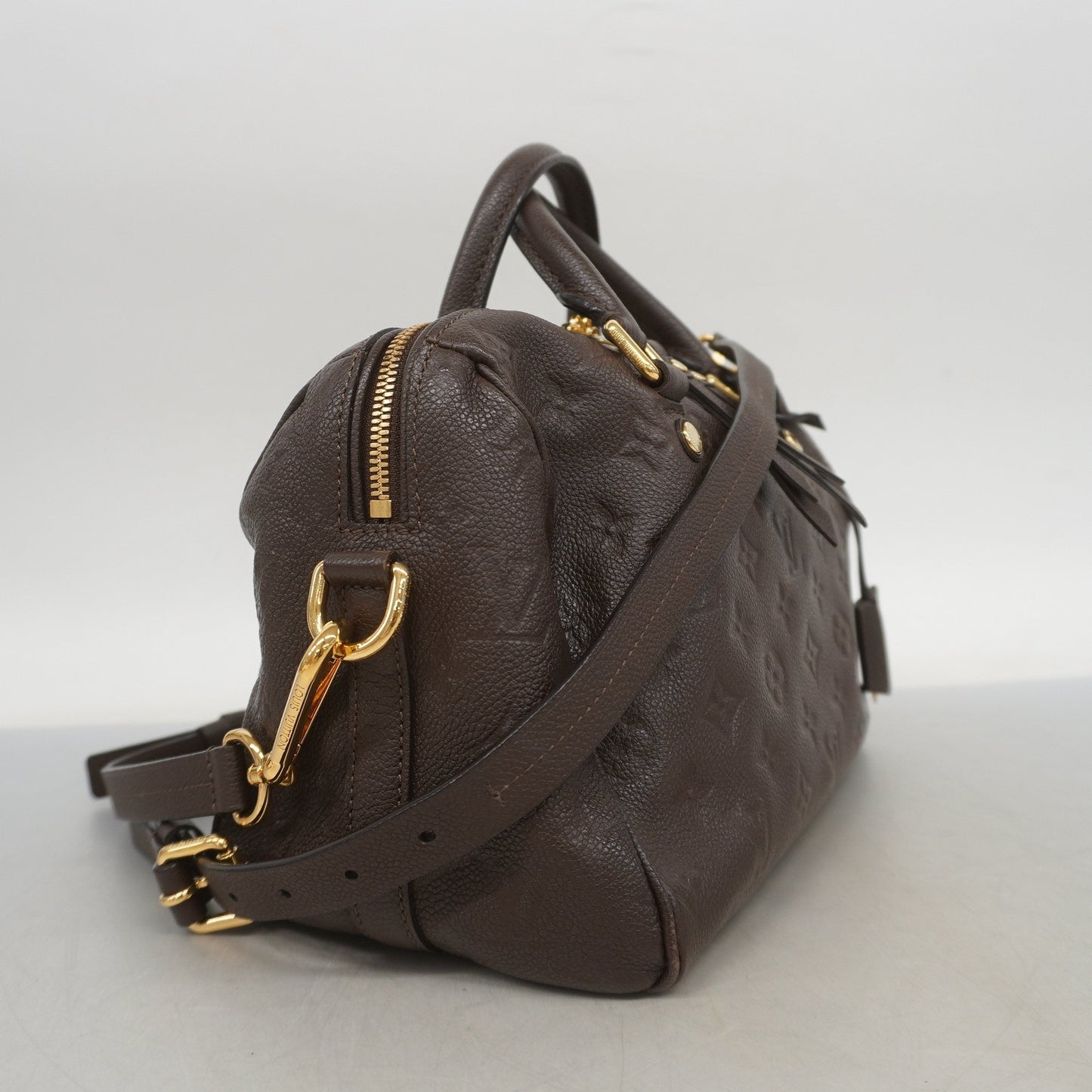 Louis Vuitton Monogram Empreinte Speedy Bandolier 25 M40761 Women's Handbag,Shoulder Bag Earth