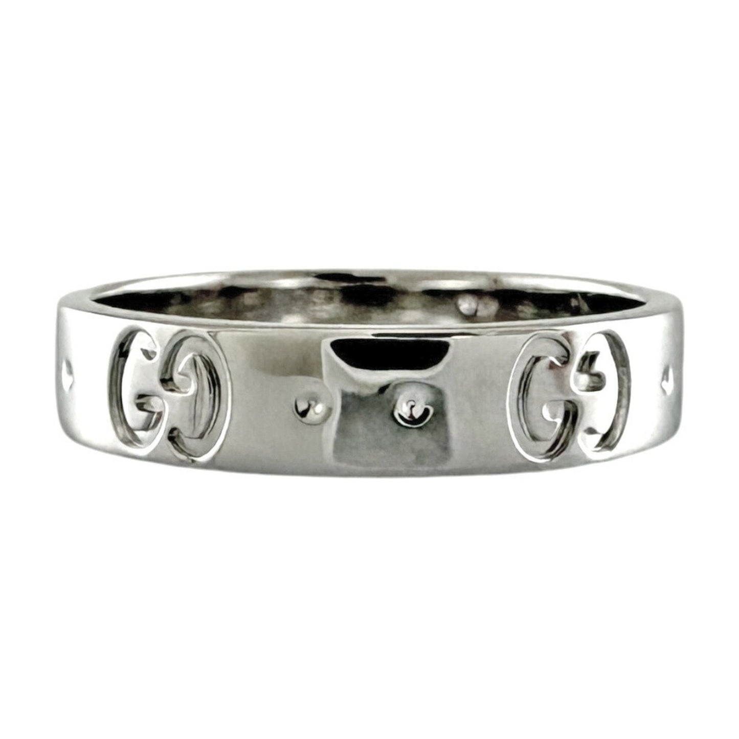 Gucci Silver White Gold (18K) Band Ring