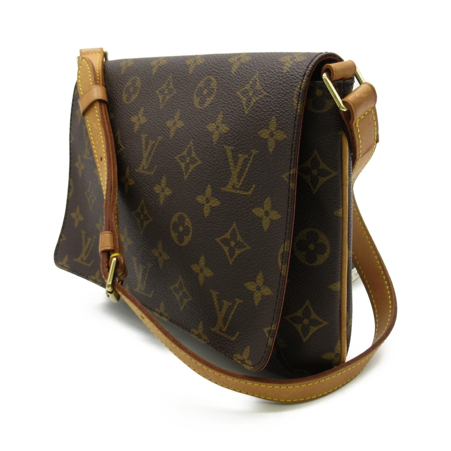 LOUIS VUITTON Musette Tango Short Brown Monogram PVC coated canvas M51257