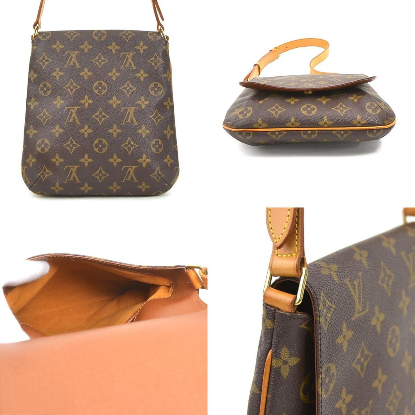 LOUIS VUITTON Shoulder Bag Monogram Musette Salsa Short Canvas Brown Women's M51258