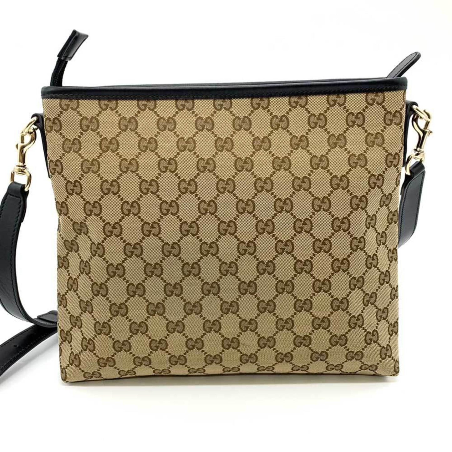 Gucci Sherry Line Black Brown Green Multi-Color Red Color Gg Canvas Leather Shoulder Bag