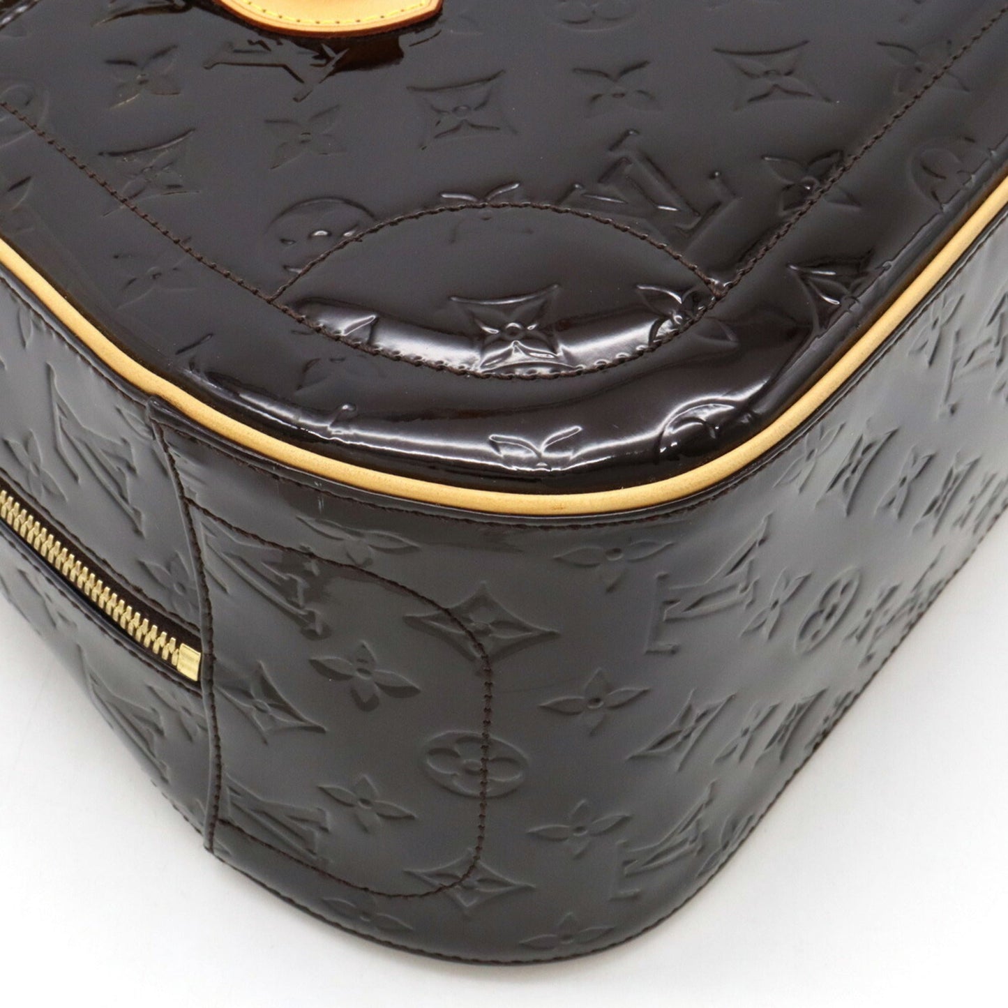 LOUIS VUITTON Vernis Summit Drive Handbag Tote Bag Enamel Calf Amarant M93516