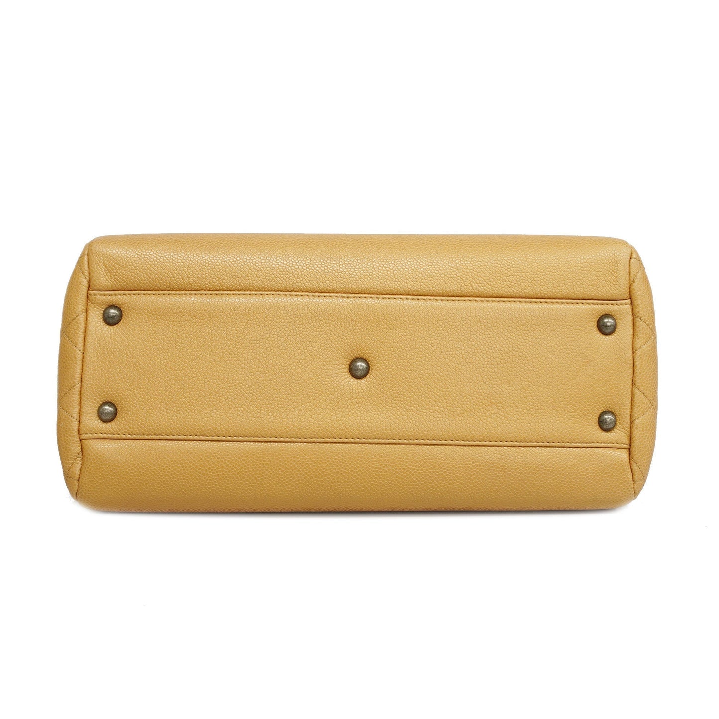 Chanel[3ca0362]   Tote Bag chain shoulder caviar skin beige