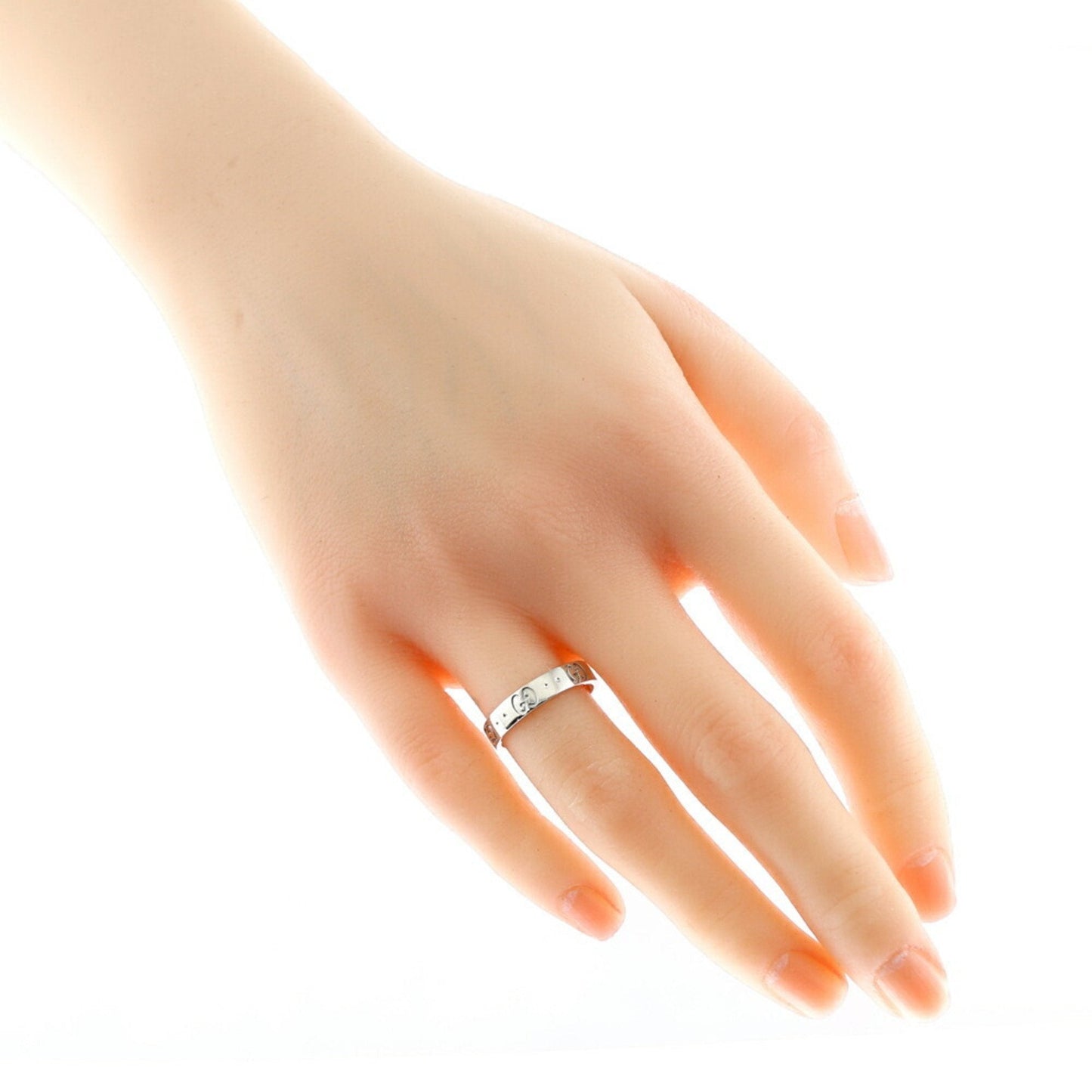 Gucci Silver White Gold (18K) Band Ring