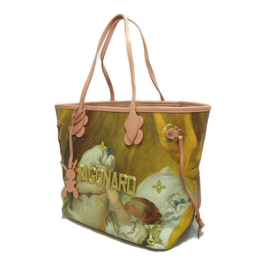 LOUIS VUITTON Fragonard Neverfull MM Pink Masters collection PVC coated canvas M43319