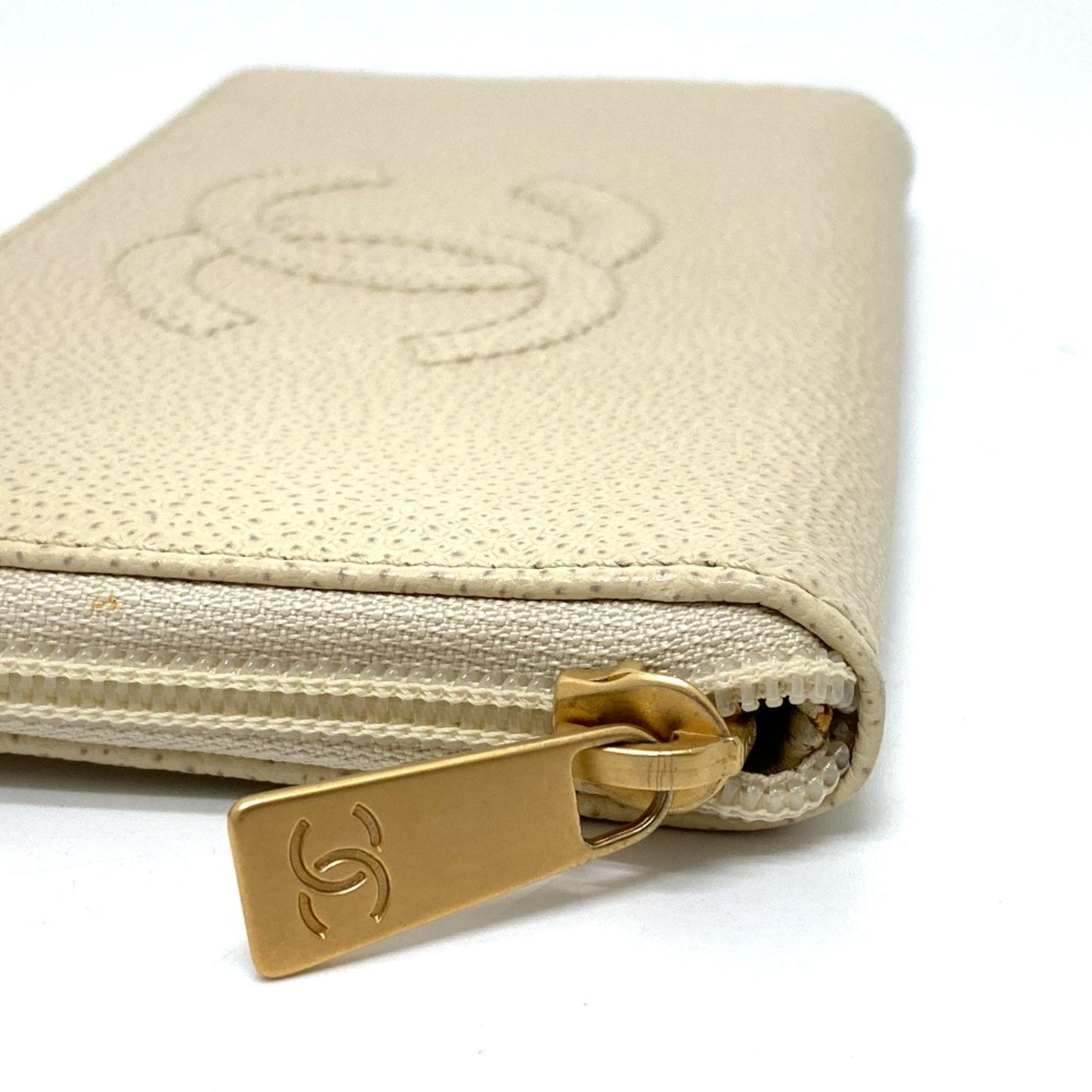 Chanel A13228 CC Mark Long wallet Long Wallet BeigeBased