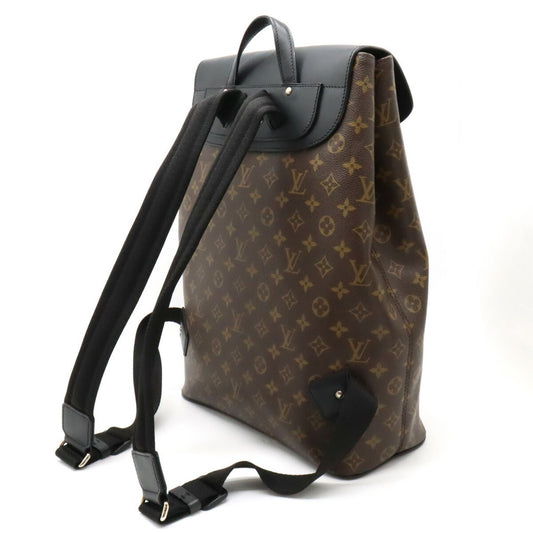 LOUIS VUITTON Monogram Macassar Parc Rucksack Backpack Shoulder Bag M40637