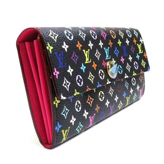 LOUIS VUITTON Long Wallet Monogram Multicolor Portefeuille Sarah Noir Unisex M60273