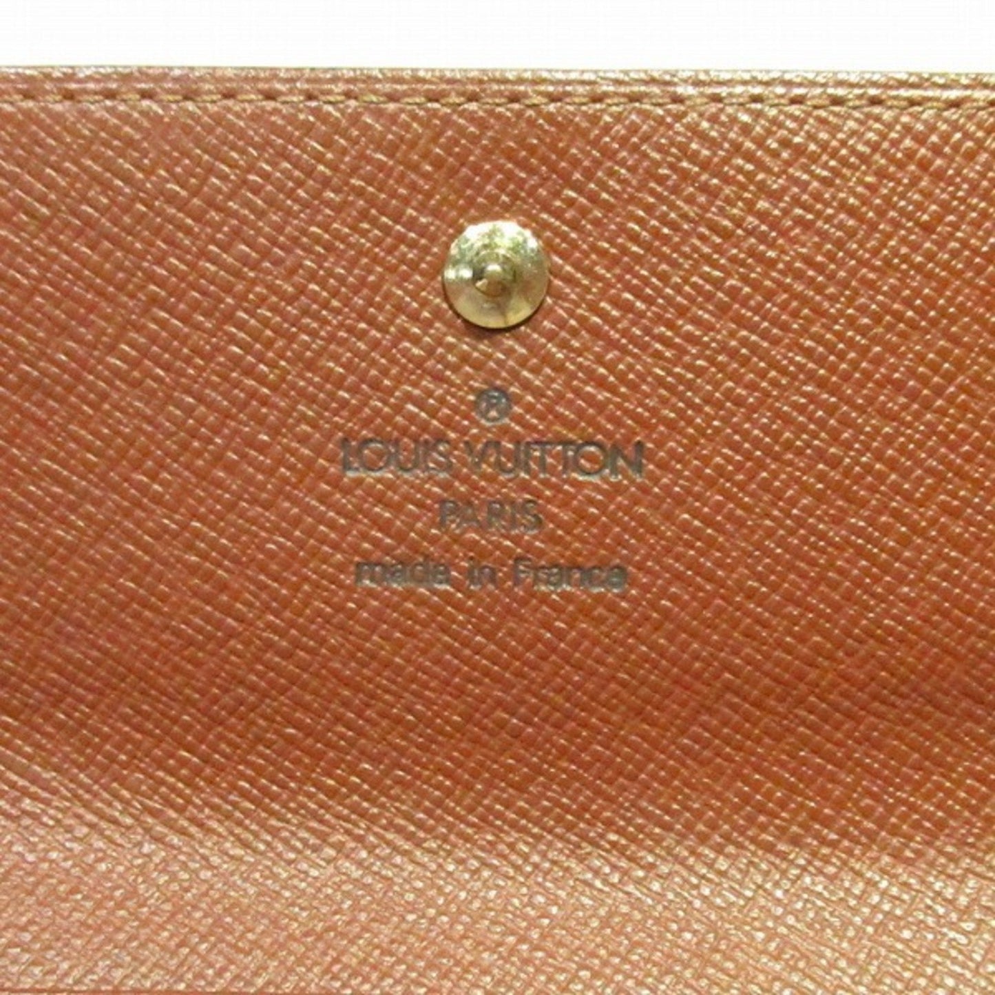 LOUIS VUITTON Monogram Portomone Bie Cult Credit M61652 W Hook Wallet Bifold Unisex