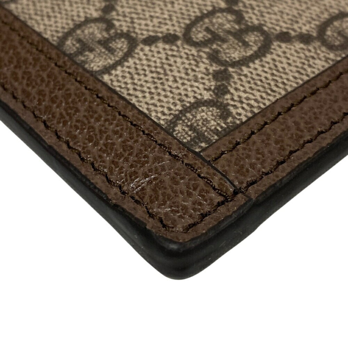 Gucci Brown Pvc Leather Clutch Bag