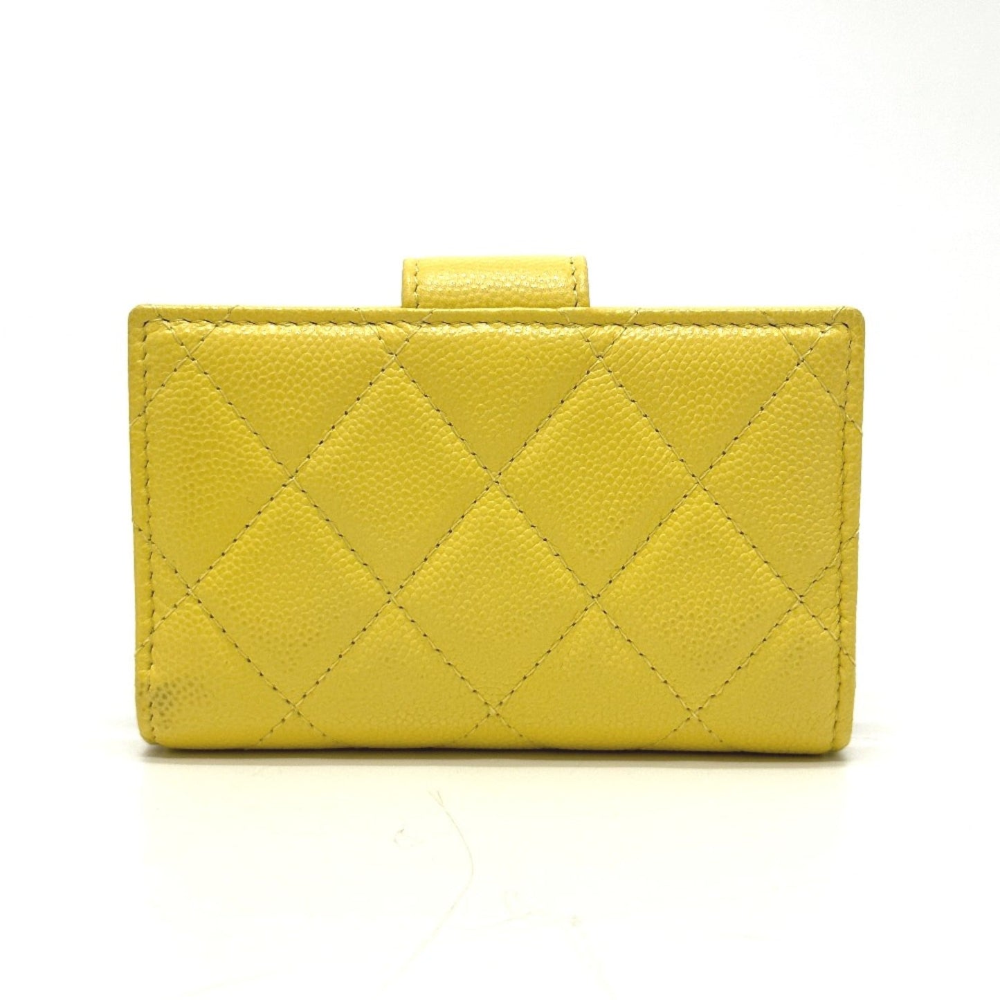 Chanel AP1991 CC Mark Card Case coin purse yellow