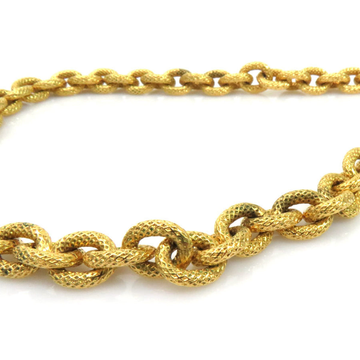 Chanel necklace here mark vintage gold x black metal material CHANEL ladies