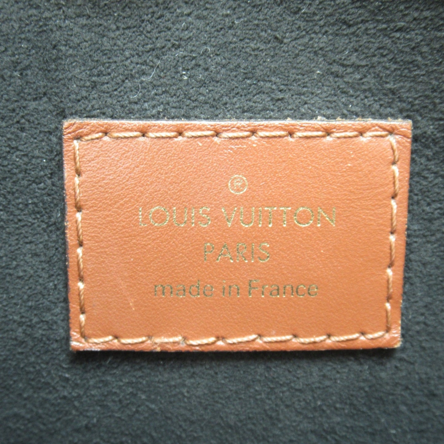 LOUIS VUITTON V Tote MM Shoulder Bag Brown Black Monogram PVC coated canvas M43948