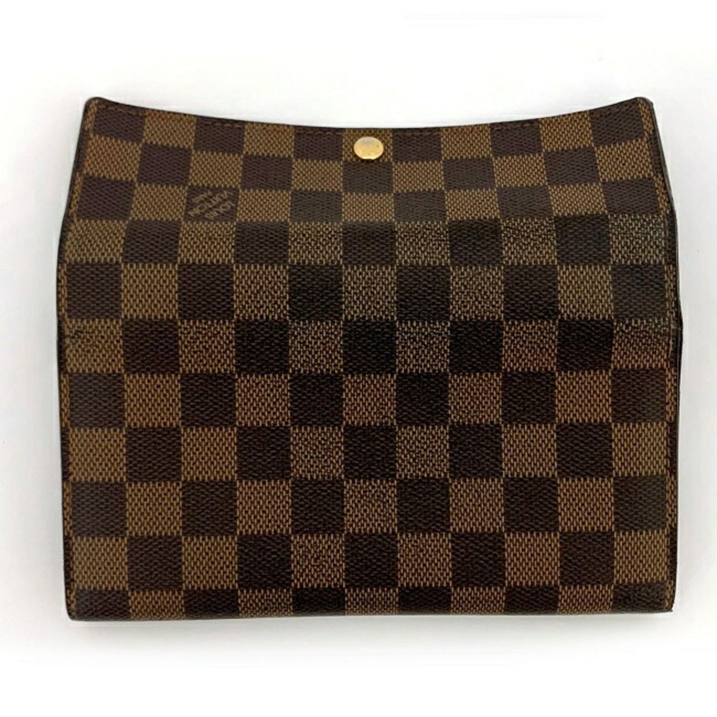 Louis Vuitton Portofeuil Sara Damier Ebene N61724 Long Bi-Fold Wallet Canvas CA2058 LOUIS VUITTON Coin Purse Flap Women's Men's