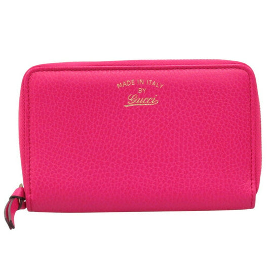 Gucci Pink Leather Coin Purse/Coin Case ()