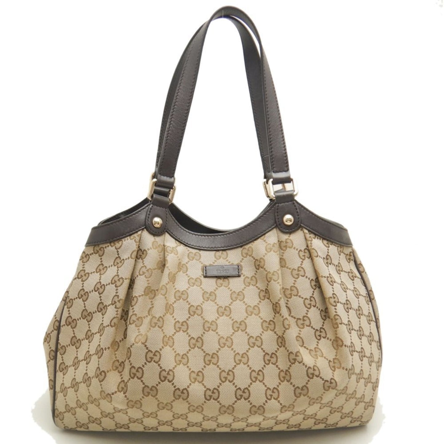 Gucci Beige Gg Canvas Tote Bag ()
