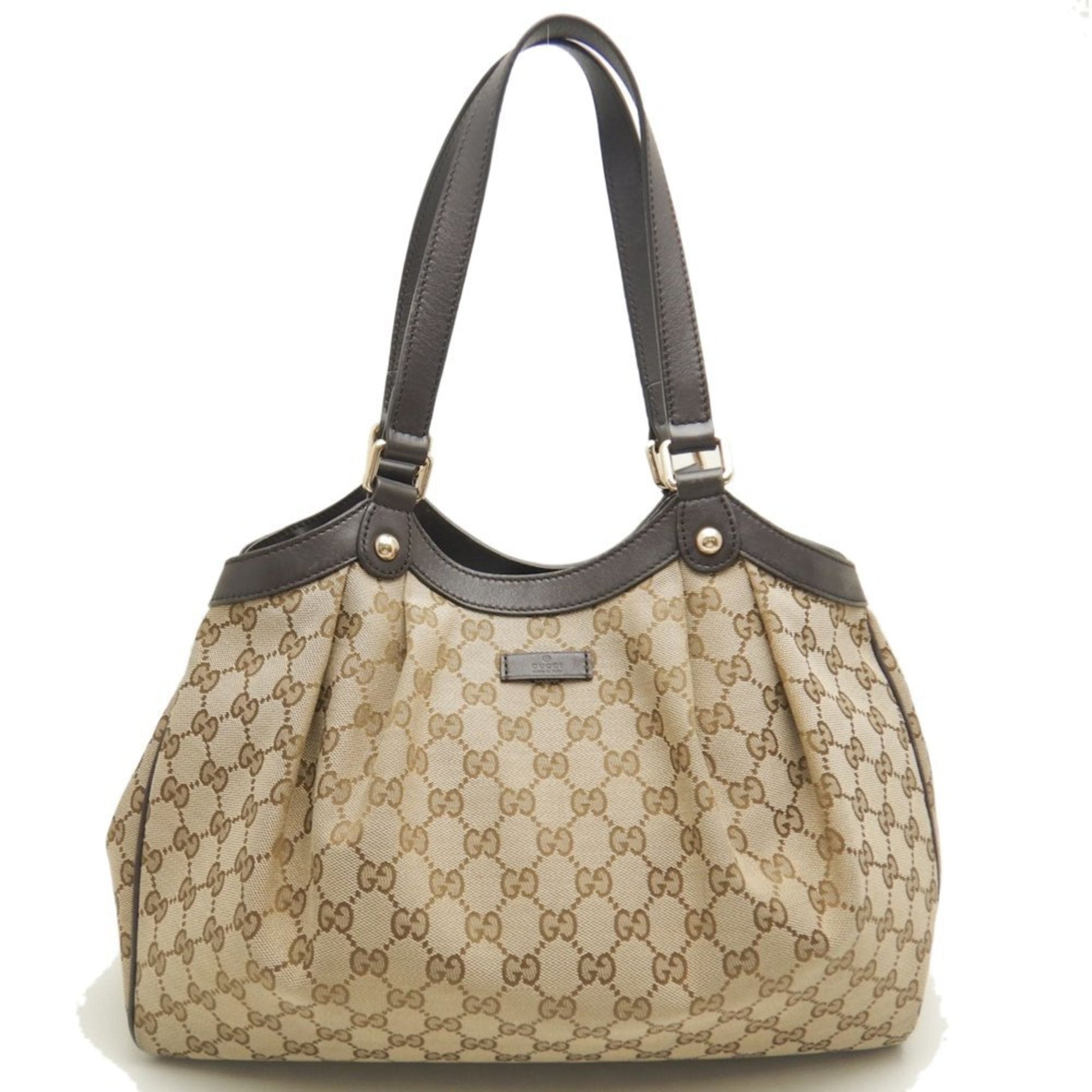 Gucci Beige Gg Canvas Tote Bag ()