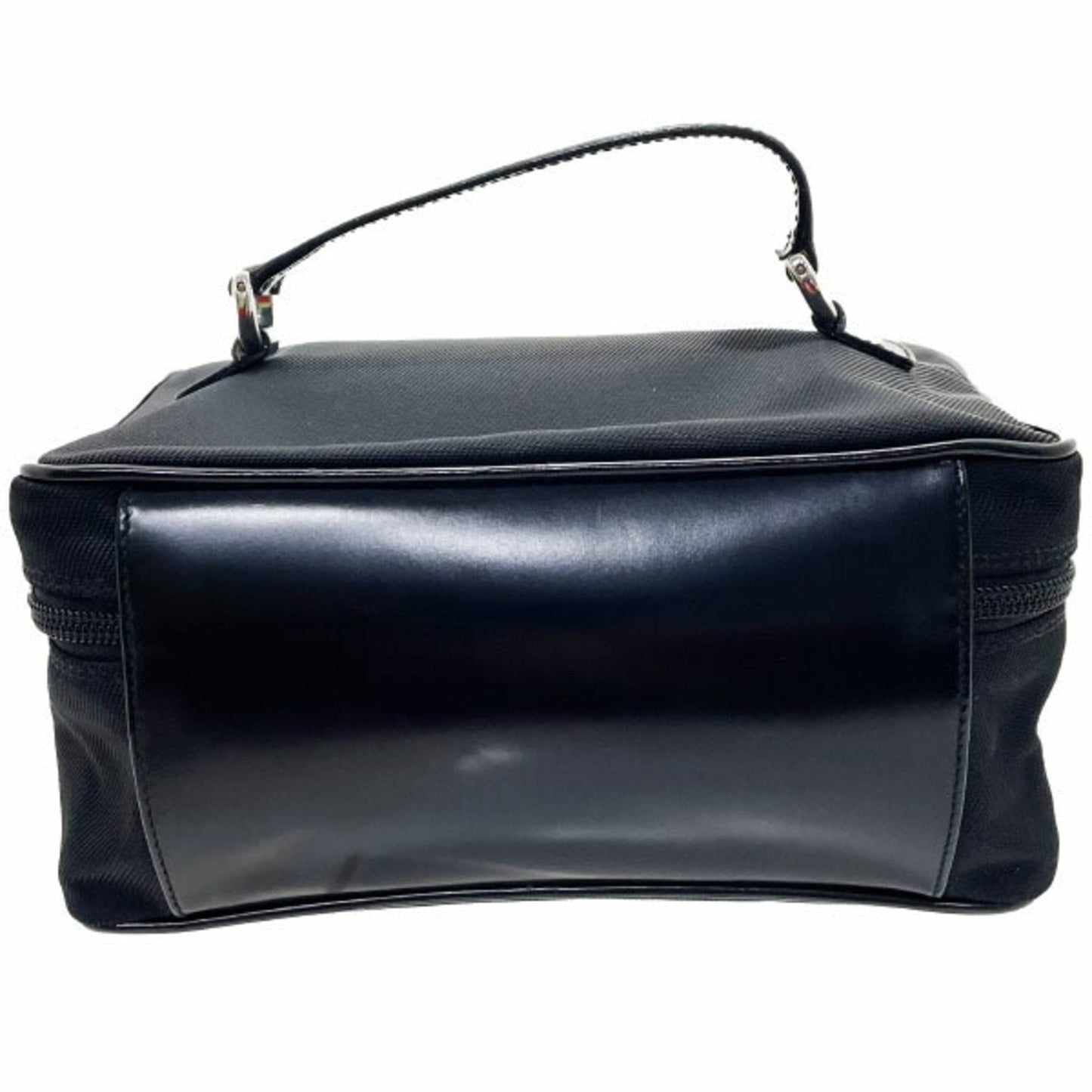 Gucci Bamboo Black Leather Handbag Vanity Bag