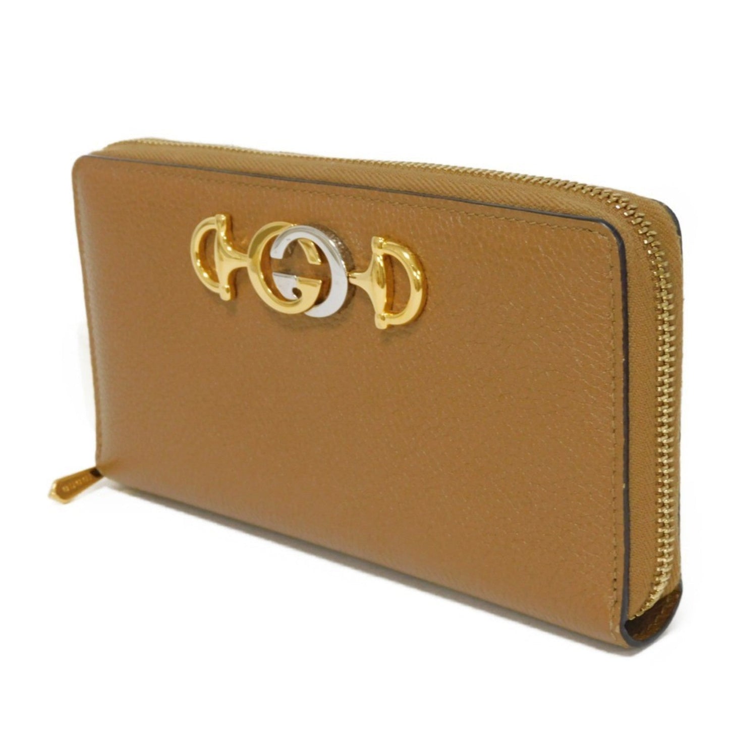 Gucci Brown Leather Long Wallet (Bi-Fold)