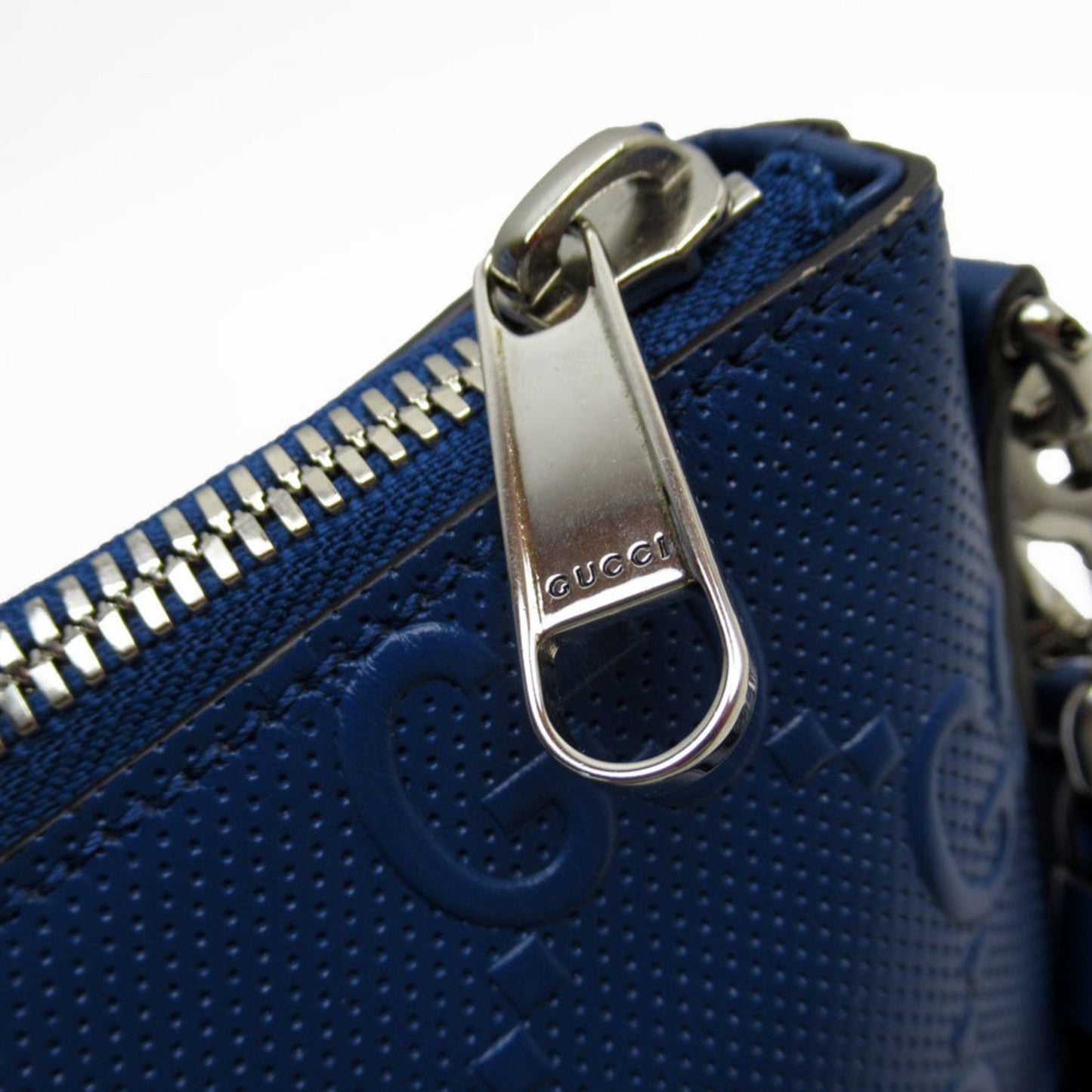 Gucci Blue Leather Shoulder Bag